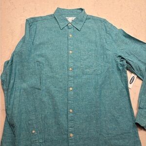 Old Navy Turquoise Casual Shirt